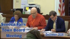 Seneca Falls Town Board hears public comment, holds December meeting (video)
